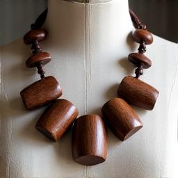 Collar de madera de café